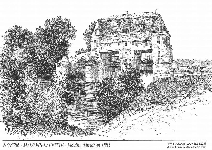 N 78386 - MAISONS LAFFITTE - moulin dtruit en 1885